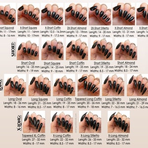 Glitter Press On Nails Sparkly False Nails with Glue CHOOSE YOUR SHADE image 3