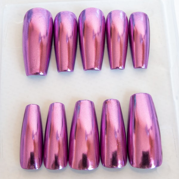 Lilac Nails - Etsy