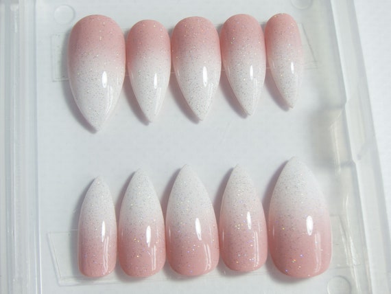Glitter French Ombre - Baby Boomer Nails | Revel Nail Dip Powder - YouTube