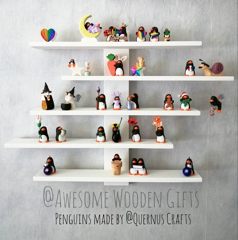 Knick Knack Shelves Small Collectacbles Custom Colours Baby Etsy