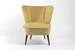 Light yellow cocktail chair from 1970's 