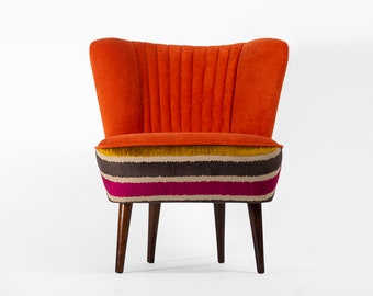 Gloria Orange Cocktail Chair (medium) from 70's - restored