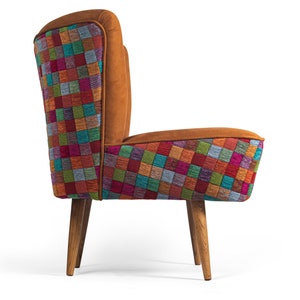 Mosaic Cocktail Chair medium from 70's restored image 3