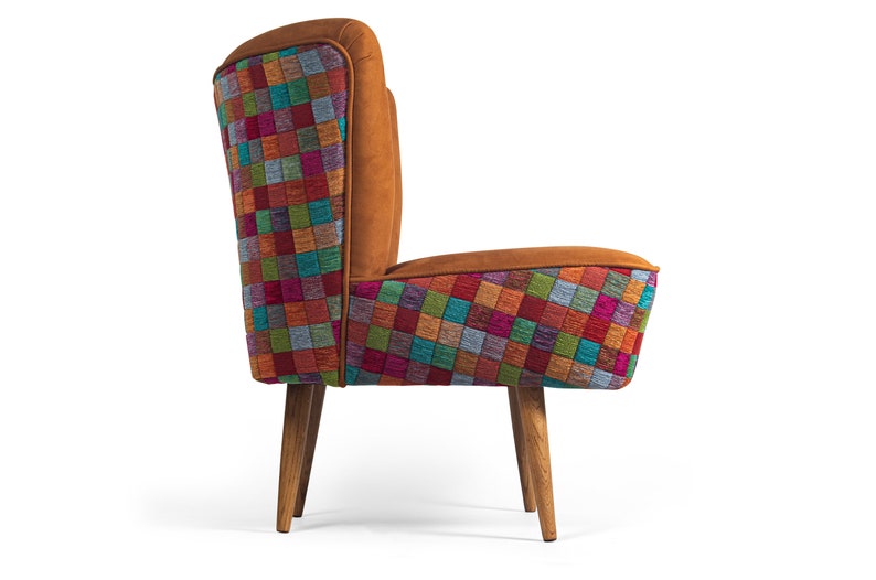 Mosaic Cocktail Chair medium from 70's restored image 3