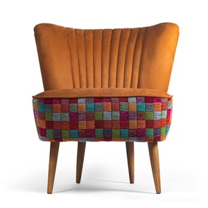 Mosaic Cocktail Chair (medium) from 70's - restored