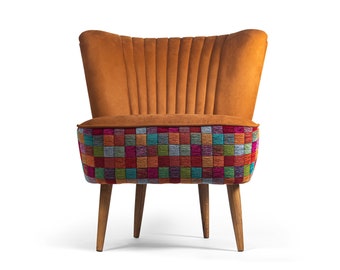 Mosaic Cocktail Chair (medium) from 70's - restored