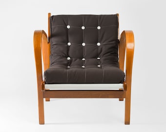 Functionalistische fauteuil uit 1940 - volledig gerestaureerd