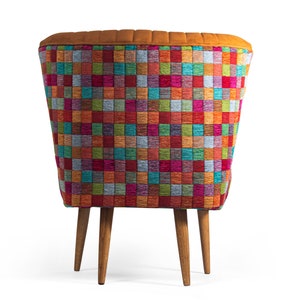 Mosaic Cocktail Chair medium from 70's restored image 4