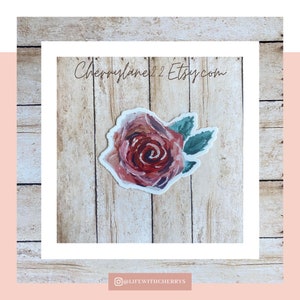 Rose 3in Sticker - acryl schilderij