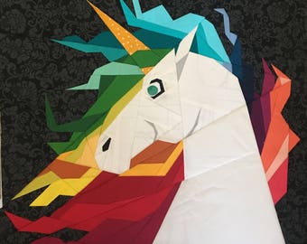 Unicorn Paper Piecing Patterns - Etsy