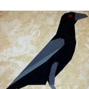 Modello per ricomporre la carta di fondazione Crow / Raven Bird