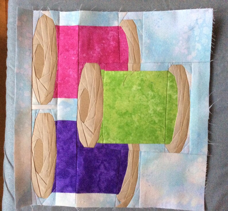 Spools of Thread Foundation Paper Piecing Pattern - Etsy