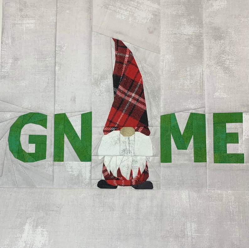 Gnome is Home Foundation Paper Piecing Pattern image 0