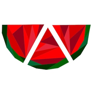 Geometric Watermelon Foundation Paper Piecing Pattern