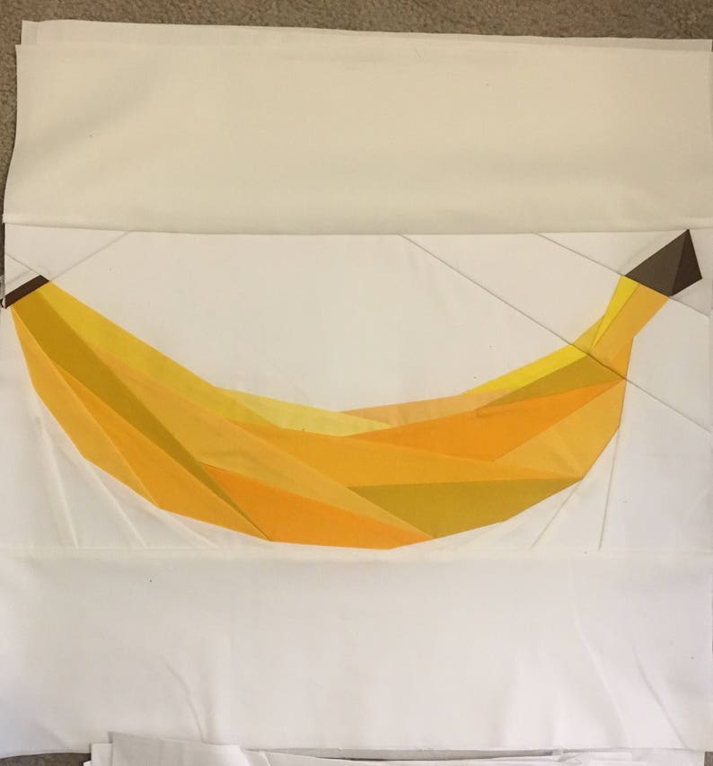 Geometric Banana Foundation Paper Piecing Pattern image 1
