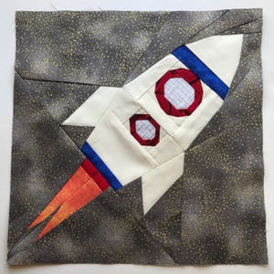 Rocket 3 Foundation Paper Piecing Pattern