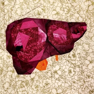 Geometric Gallbladder Foundation Paper Piecing Pattern