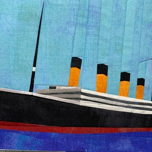 Titanic Cruise Travel Large Ship Foundation Paper Piecing Pattern