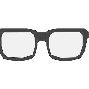 Glasses Foundation Paper Piecing Pattern