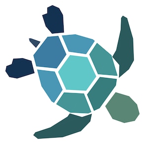 Turtle 2.0 Foundation Paper Piecing Pattern Swimming Hawaii Tropical Animal image 4