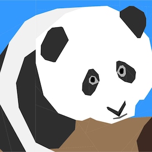 Panda Foundation Paper Piecing Schnittmuster