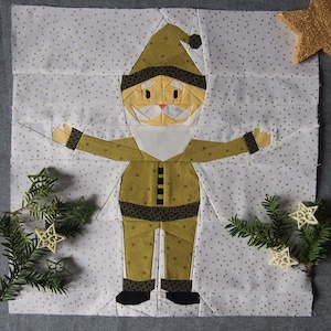 Santa Claus Foundation Paper Piecing Pattern