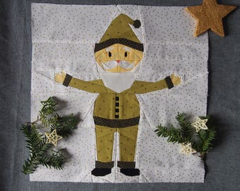 Santa Claus Foundation Paper Piecing Pattern