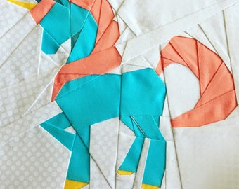 Unicorn Foundation Paper Piecing Pattern