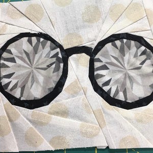 Glasses 1 Foundation Paper Piecing Pattern