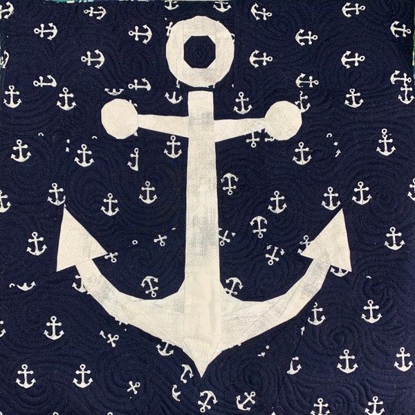 Anchor Nautical Foundation Paper Piecing Pattern