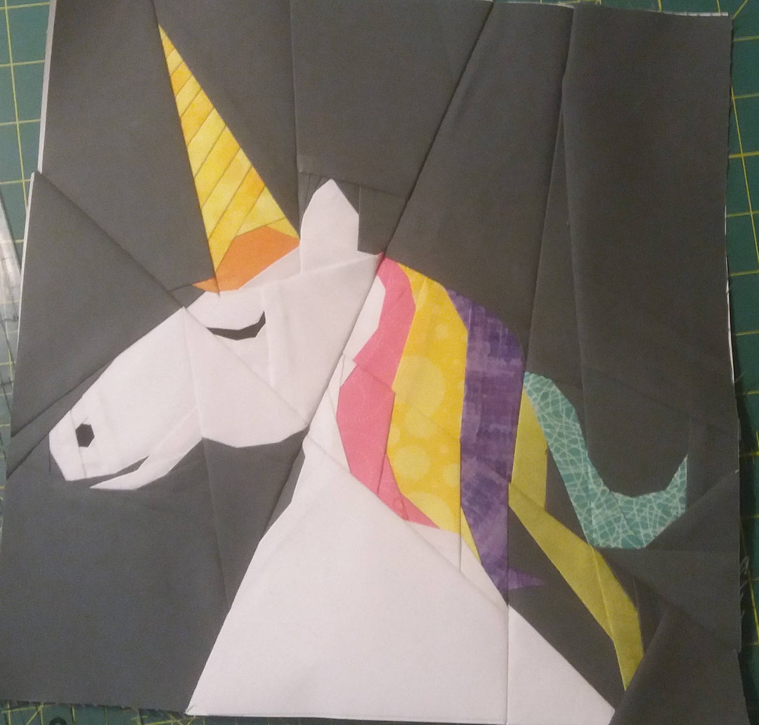 Calm Unicorn Foundation Paper Piecing Pattern - Etsy