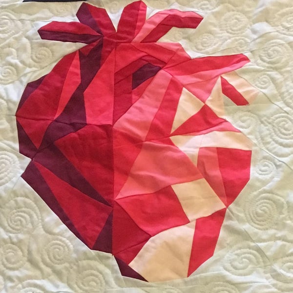 Heart Foundation Paper Piecing Pattern