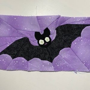 Cute Bat Foundation Paper Piecing Pattern