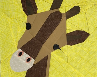 Gina the Giraffe 2.0 Foundation Paper Piecing Pattern