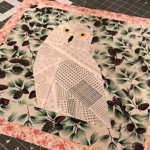 Owl Foundation Paper Piecing Pattern