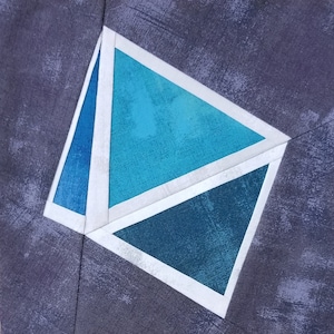 Gem or D8 Dice Foundation Paper Piecing Pattern