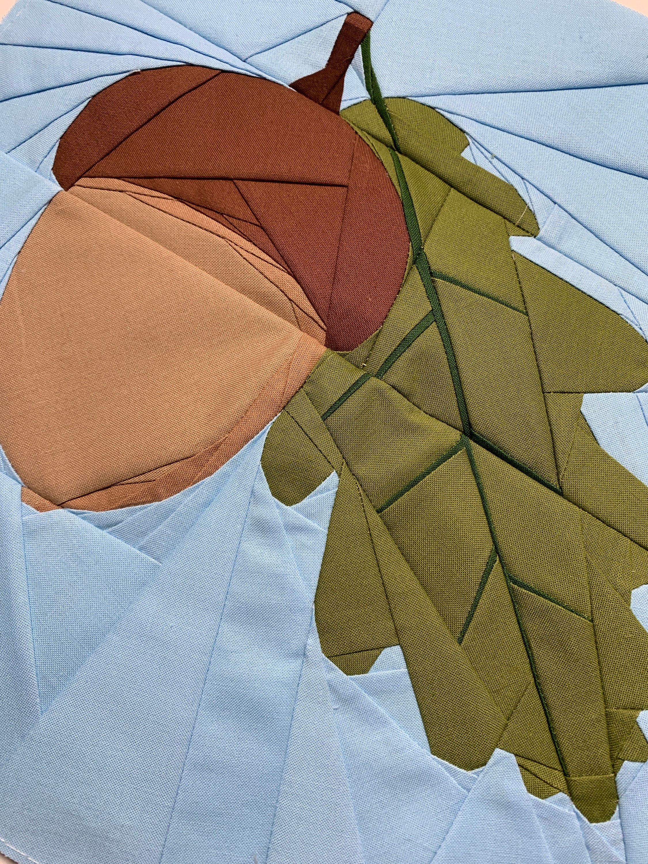 Acorn Fall Autumn Foundation Paper Piecing Pattern - Etsy