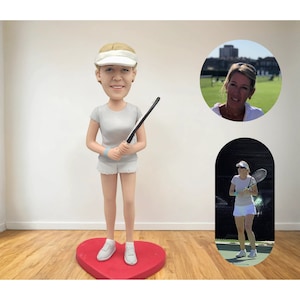 Personalisierte Baseballspielerin Bobblehead, Erstelle Deinen eigenen Bobblehead, Bobblehead Figur für Deine beste Freundin/Freundin, Weihnachtsgeschenke