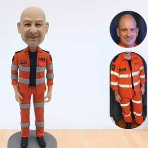 Personalized firefighter Bobblehead, Customized husband bobbleheads, Custom father&#39;s Bobblehead, Father&#39;s Day Gifts, Unique Gifts For father