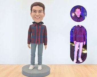 Custom father Man Bobbleheads, Create Your Own Bobblehead, Personalized Action Figure of Yourself, Bobblehead gifts for Husband/Boss/mother