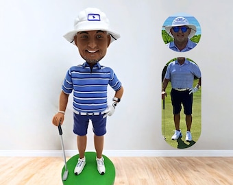 Custom Bobblehead for golfer, Personalized Action Figurine Gift for Golf Lovers, motherday/fatherday gifts,custom handmade wedding gifts