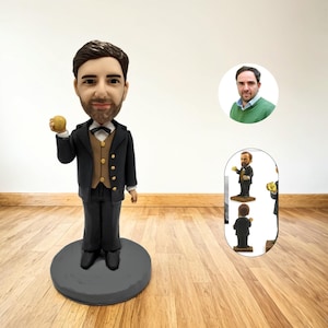 Custom Professor bobblehead figurines, Custom sportsman Action Figure From Photo, Unique souvenir Gift , Wedding/ Birthday/Anniversary Gift