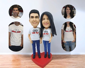 Custom Bobbleheads for Couples, Valentine's Day Anniversary Gift for Couple, weddding Gifts For couples, Personlized Bobbleheads Gift