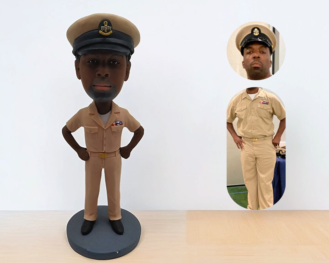 Female Cop Bobblehead - Custom Police Officer Figurine Gift