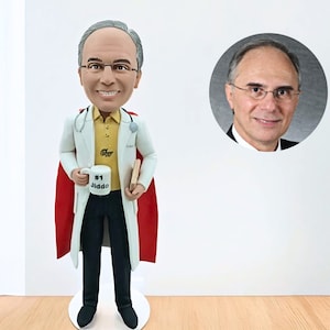 Custom Doctor Bobblehead, Personalized Male Doctor Statue, Unique Gift for Dentist, Medical Doctor Bobblehead Figurines, Gift for Doctor