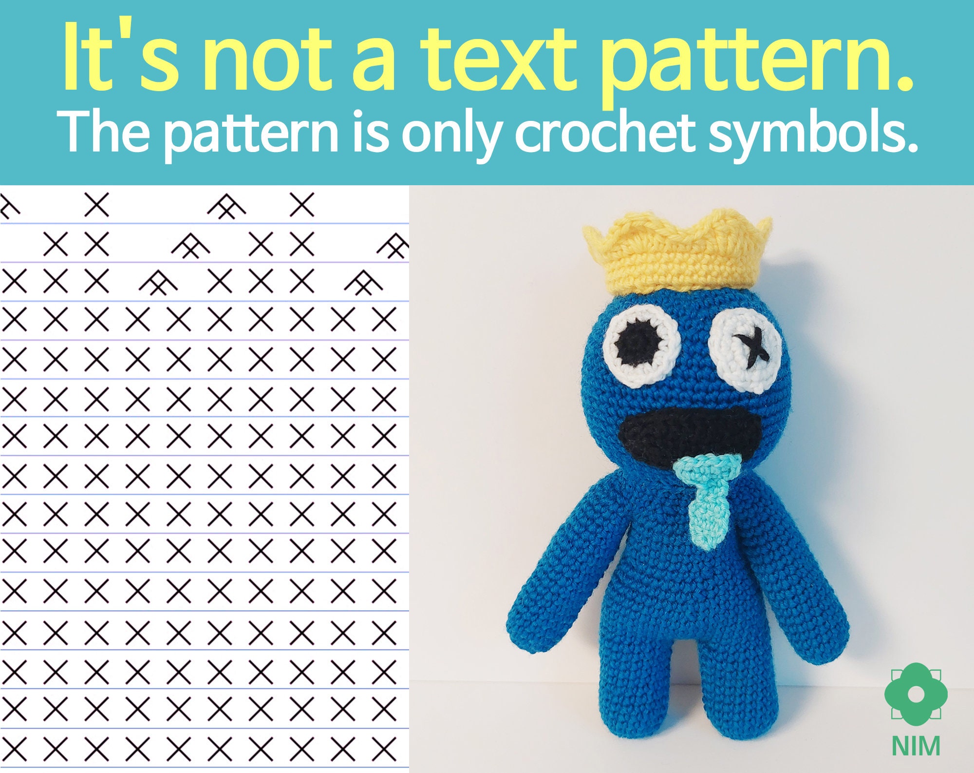 Blue Rainbow friends: Crochet pattern