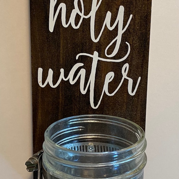 Holy Water Font || Rustic, Wooden, Farmhouse Catholic Decor