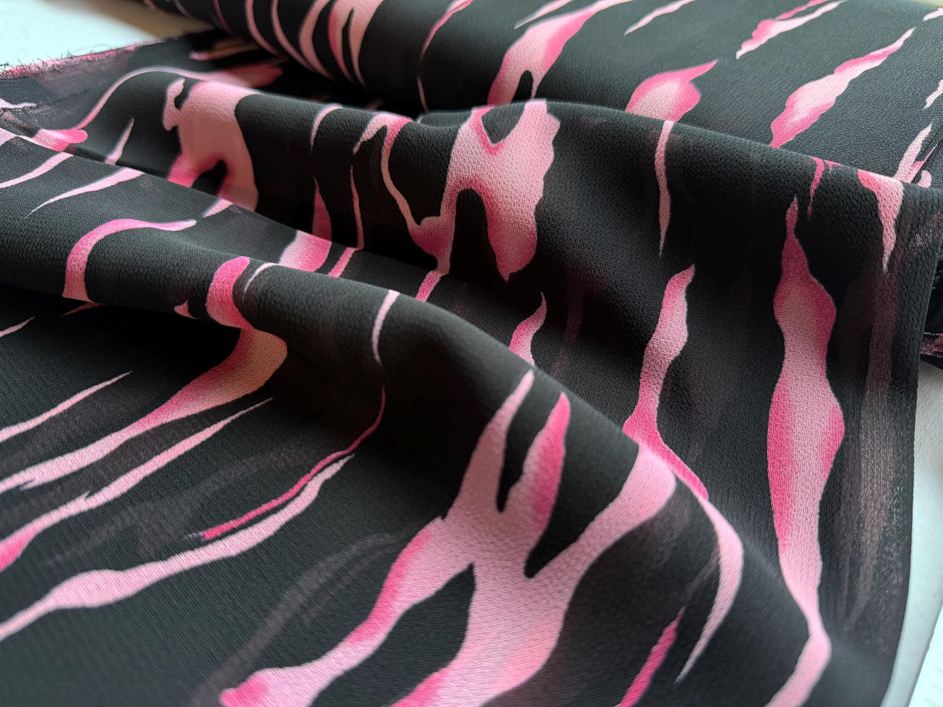 black and pink zebra dress Dupsie's Nkanyezi Print Wrap Dress DPFPYBW31 main image 1