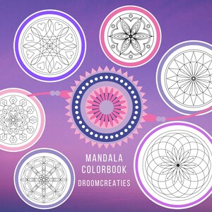 Mandala colorbook with 21 patterns for INSTANT DOWNLOAD