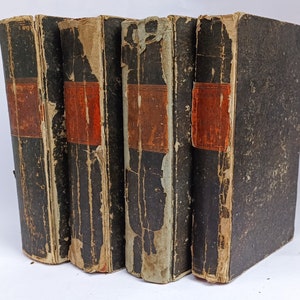 Herodoti Musae 4 volúmenes 4 mapas plegables 1830-1835 Heródoto griego